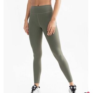 HEYVIVA High Waist Leggings Olive Green Seamless Yoga Pants XL New In Packaging